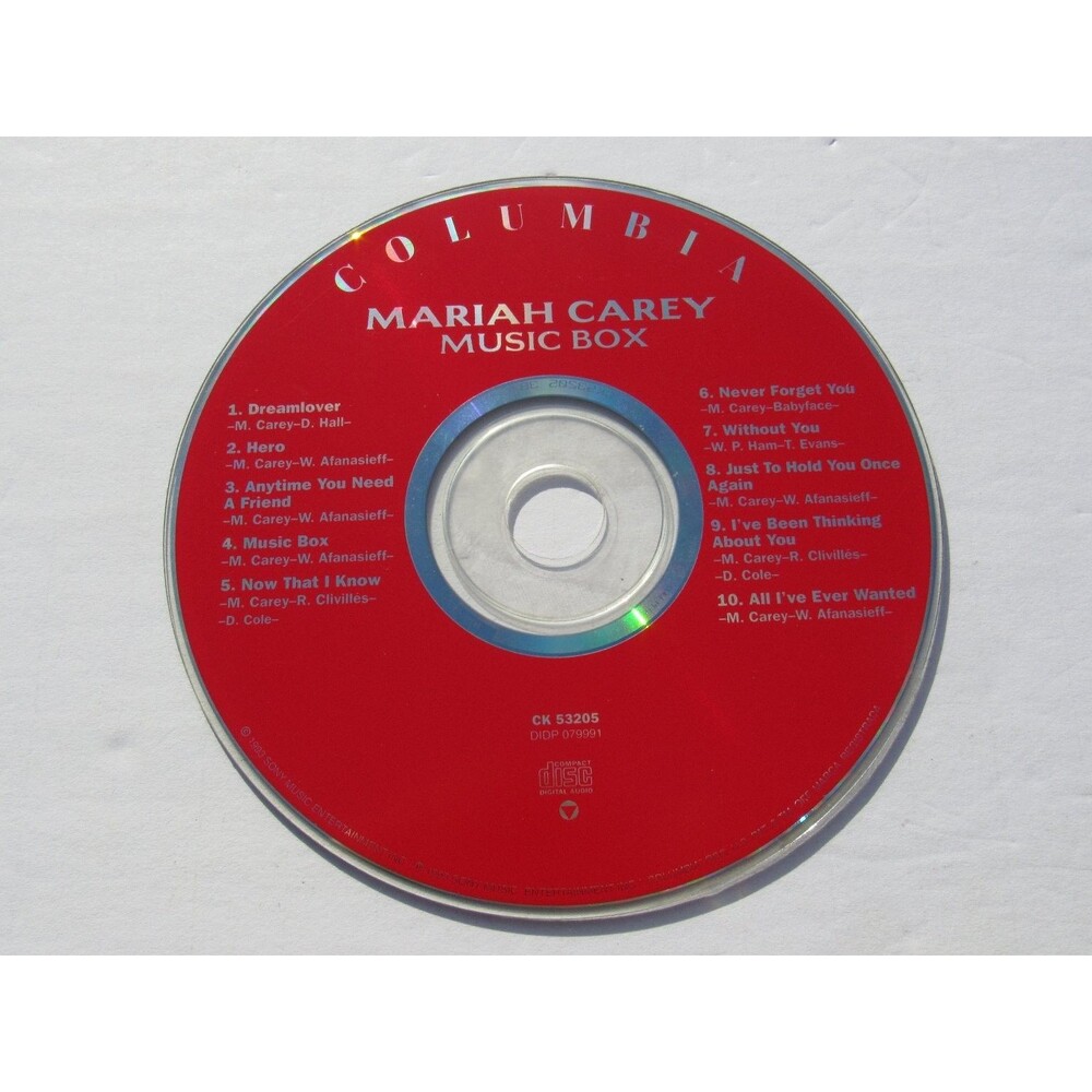 Mariah Carey – Music Box CD 1993 Pop R&B Ballad Columbia
